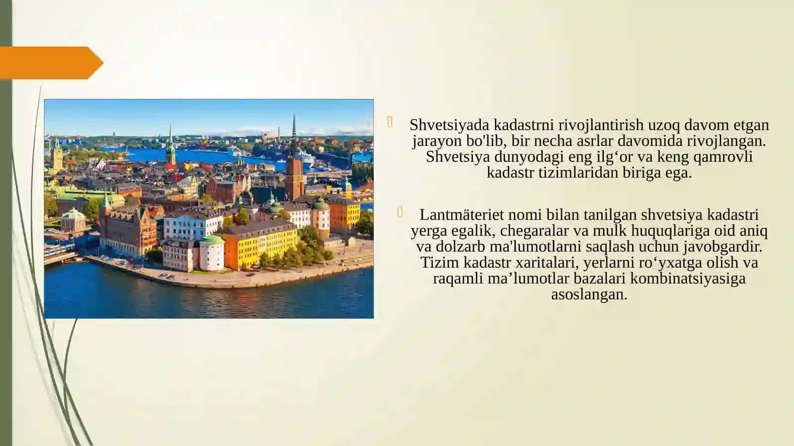 Xorijiy davlatlarda kadastr ishlarini yuritish  tajribasini o’rganish va ularni tahlil qilish 4