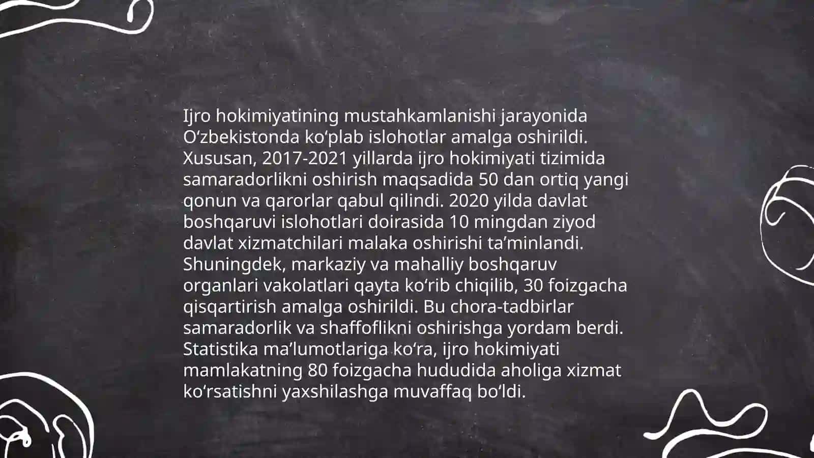 Mustagillik yillarida davlat boshqaruvi tizimida amalga oshirilgan islohotlar 4