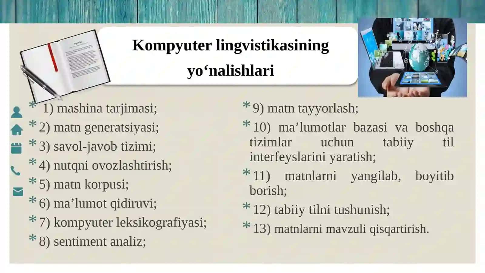Kompyuter lingvistikasining asosiy yo'nalishlari 4