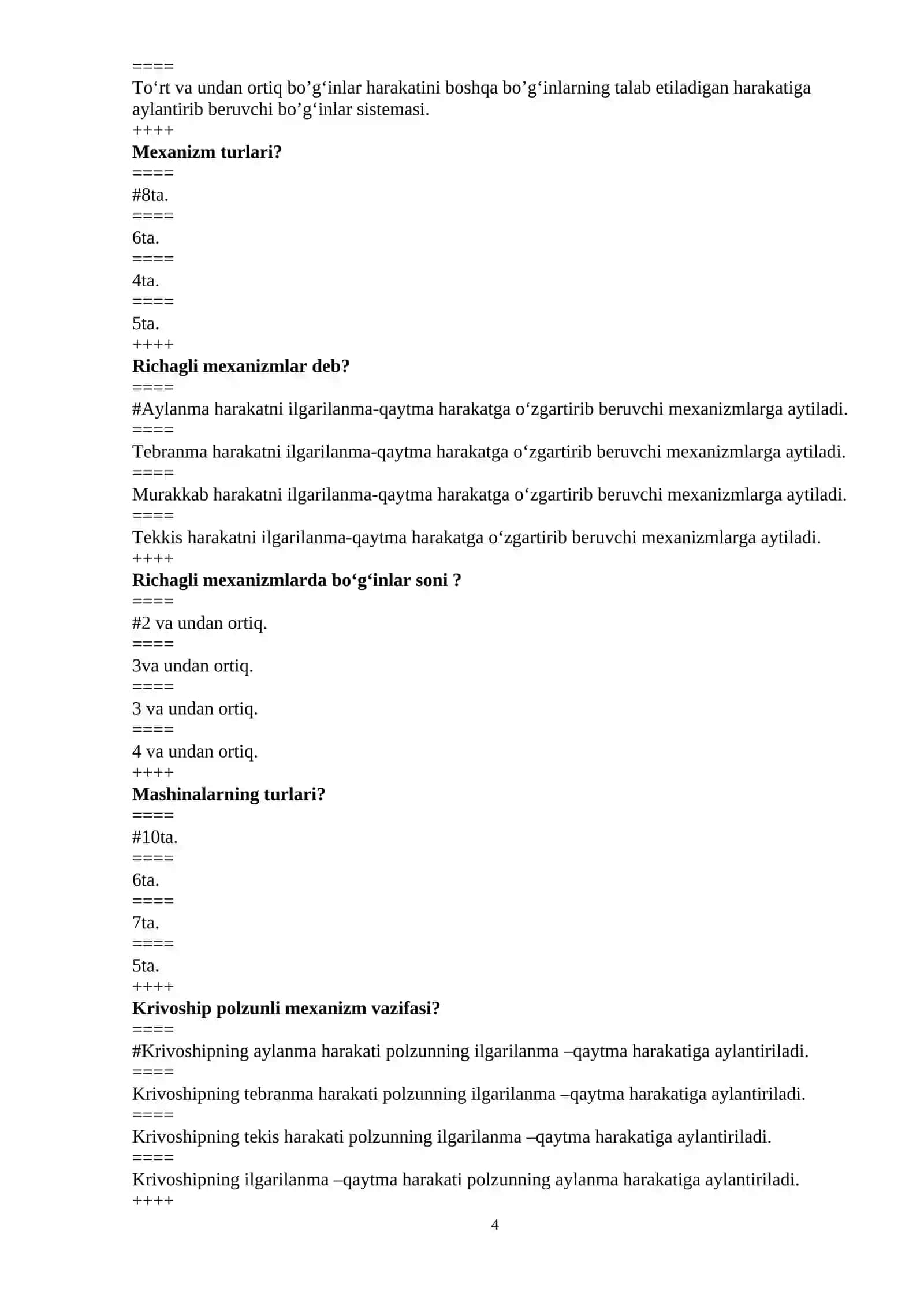 Fazoda moddiy jismlarning bir – biriga nisbatan vaziyatlarining o‘zgarishi 4