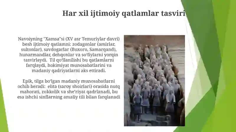 Navoiyning "Xamsa" dostonida sõz, nutq madaniyati haqidagi fikrlar 4