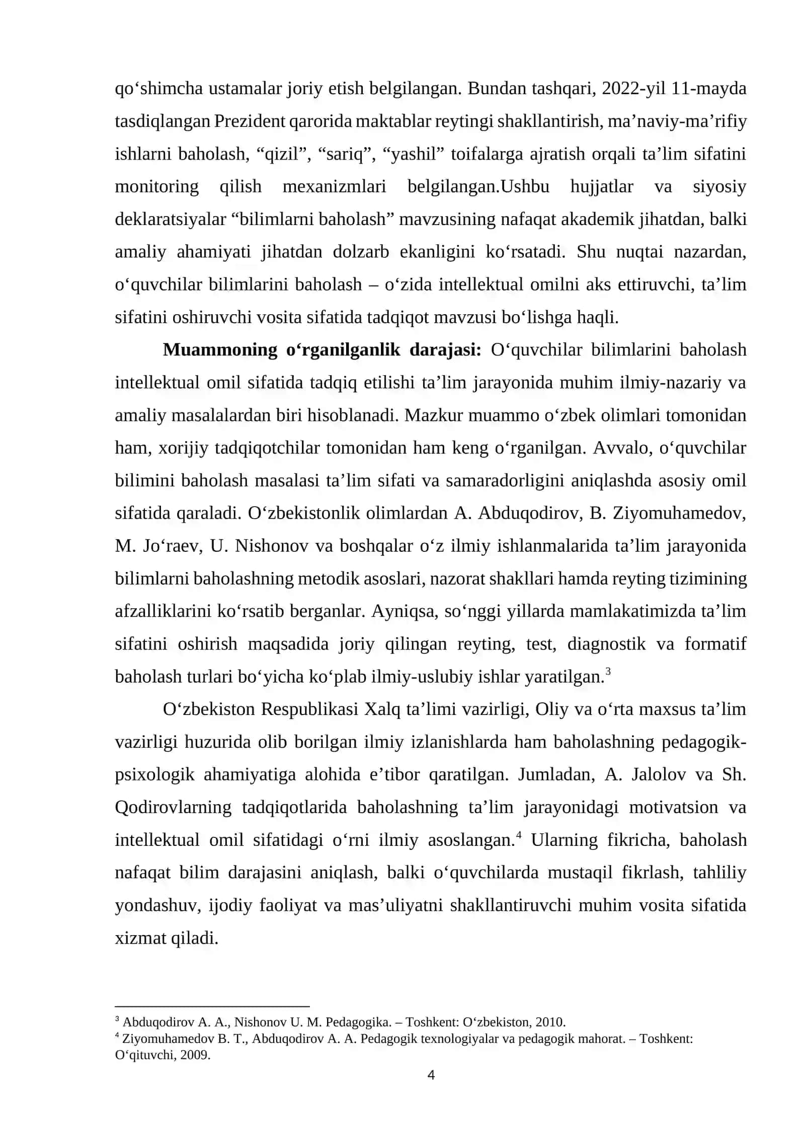 O‘QUVCHILAR BILIMLARINI BAHOLASH INTELLEKTUAL OMIL SIFATIDA 4