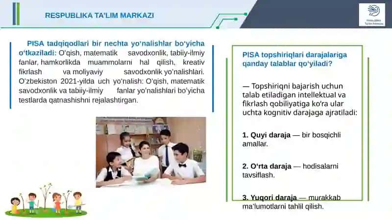 GEOGRAFIYA FANLARIDA PISA TOPSHIRIQLARI VA ULARNING YECHIMI 4