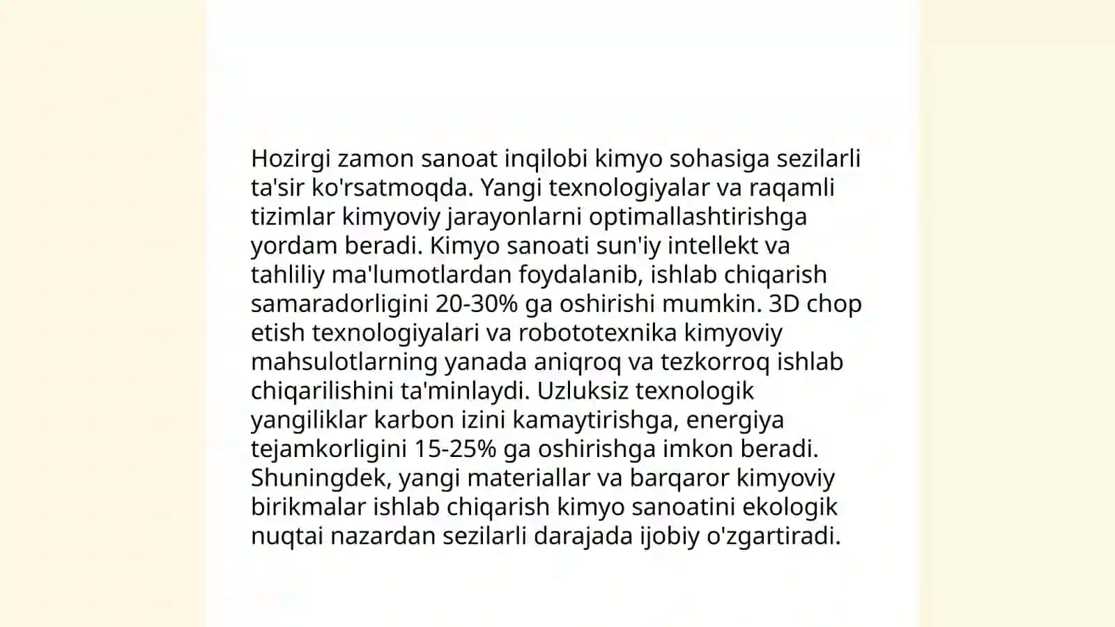 Kimyo va hozirgi zamon sanoat inqilobi 4