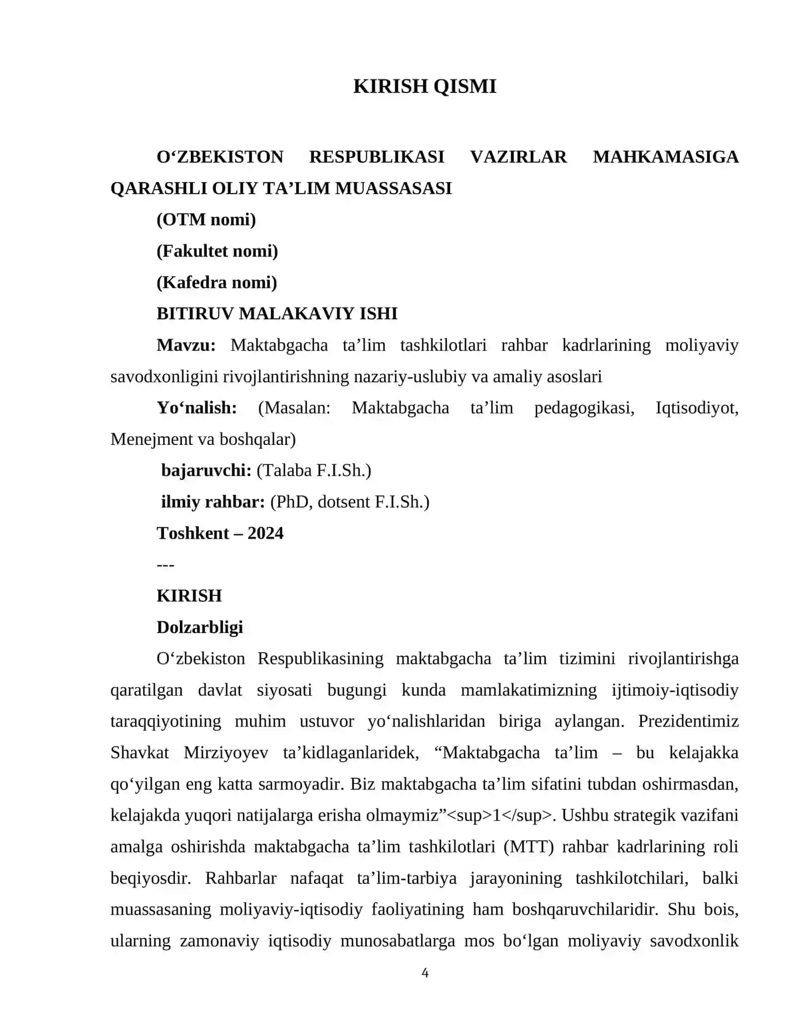 Maktabgacha ta’lim tashkilotlari rahbar kadrlarining moliyaviy savodxonligini rivojlantirish 4
