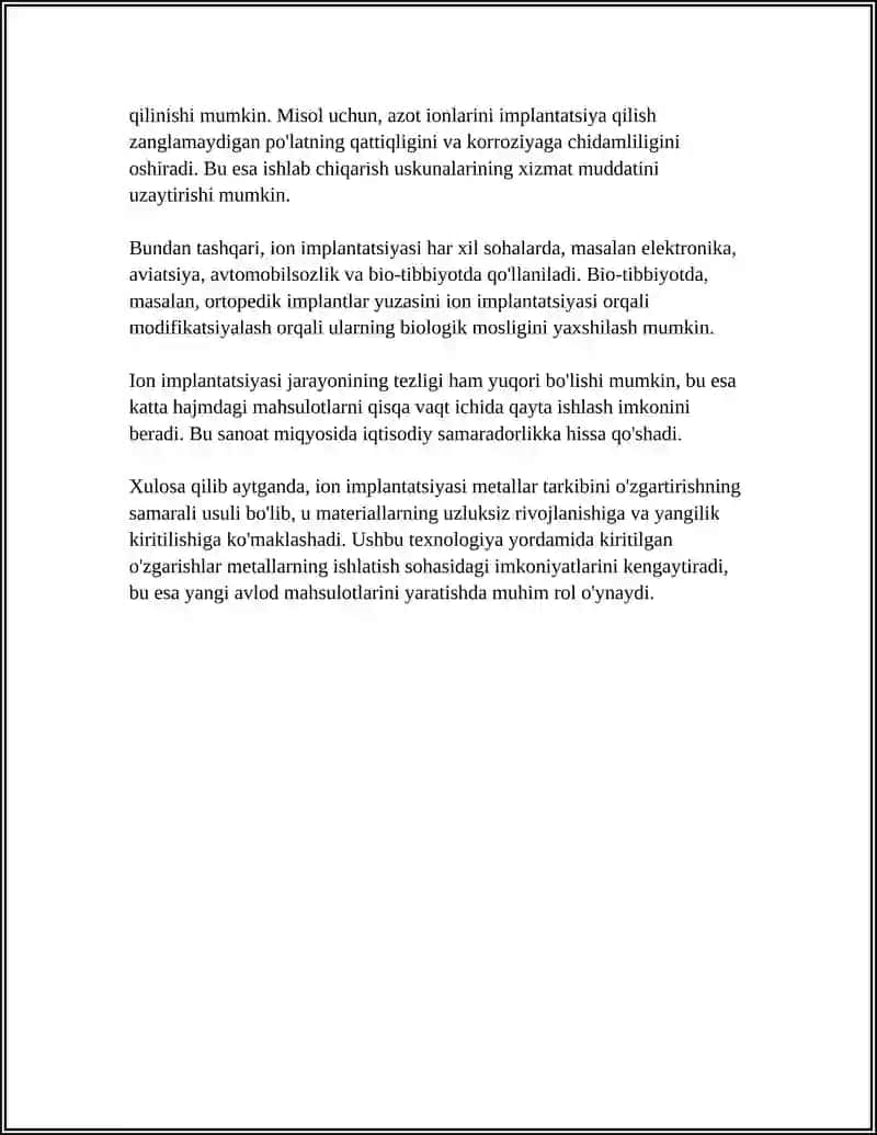 METALLAR TARKIBINI FIZIK USULLAR YORDAMIDA ÕZGARISH 4