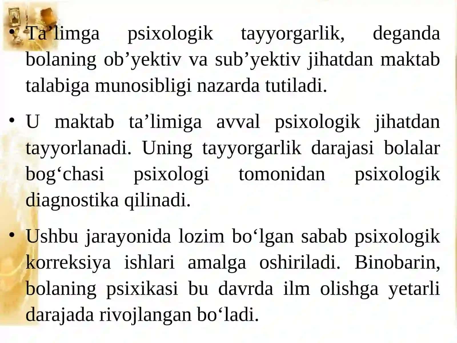Maktabgacha ta’lim yoshidagi hamda kichik maktab yoshidagi bolalarning psixologik diagnostikasi va korreksiyasi 4