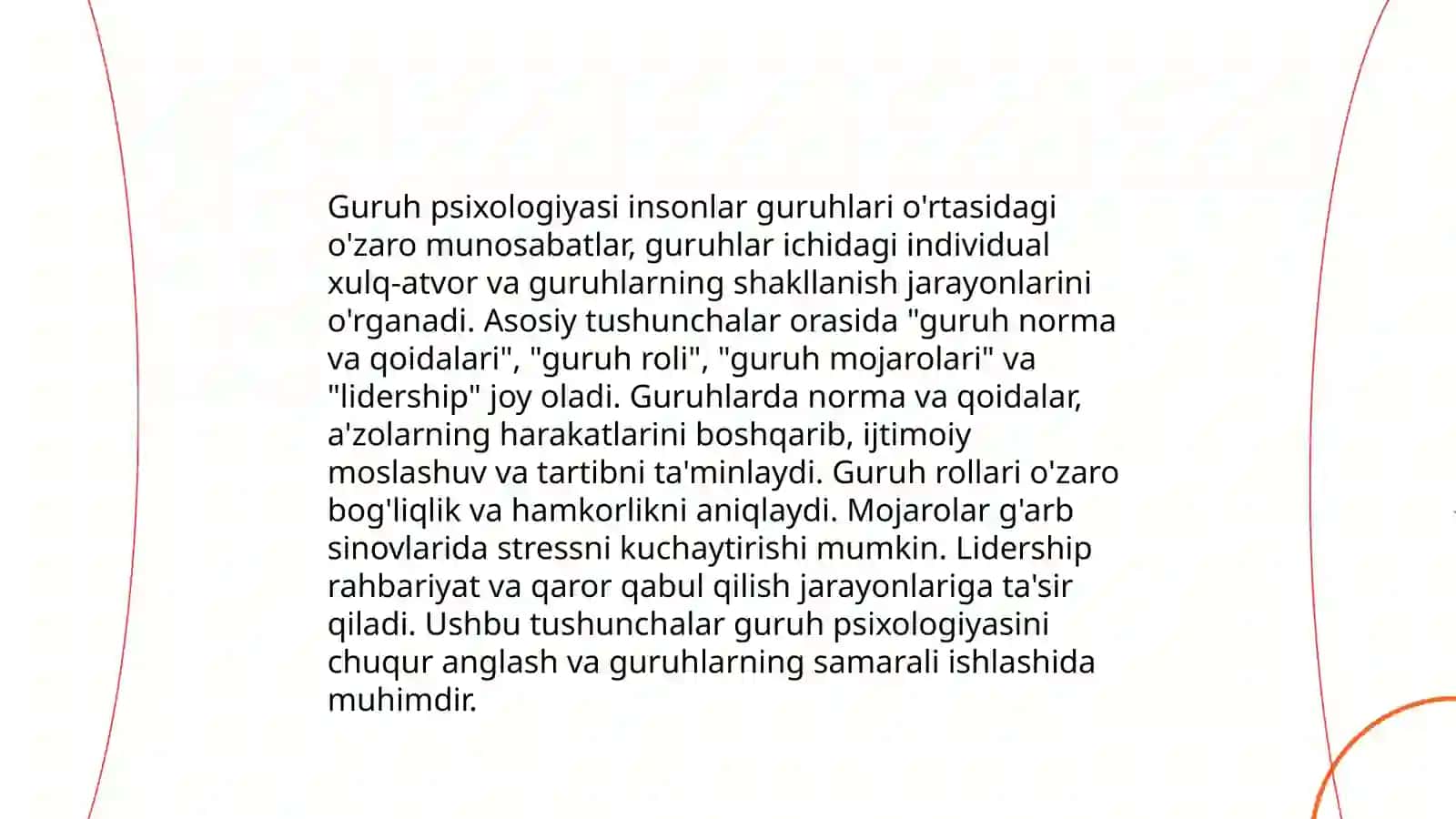 Katta ijtimoiy guruhlar psixologiyasi 4