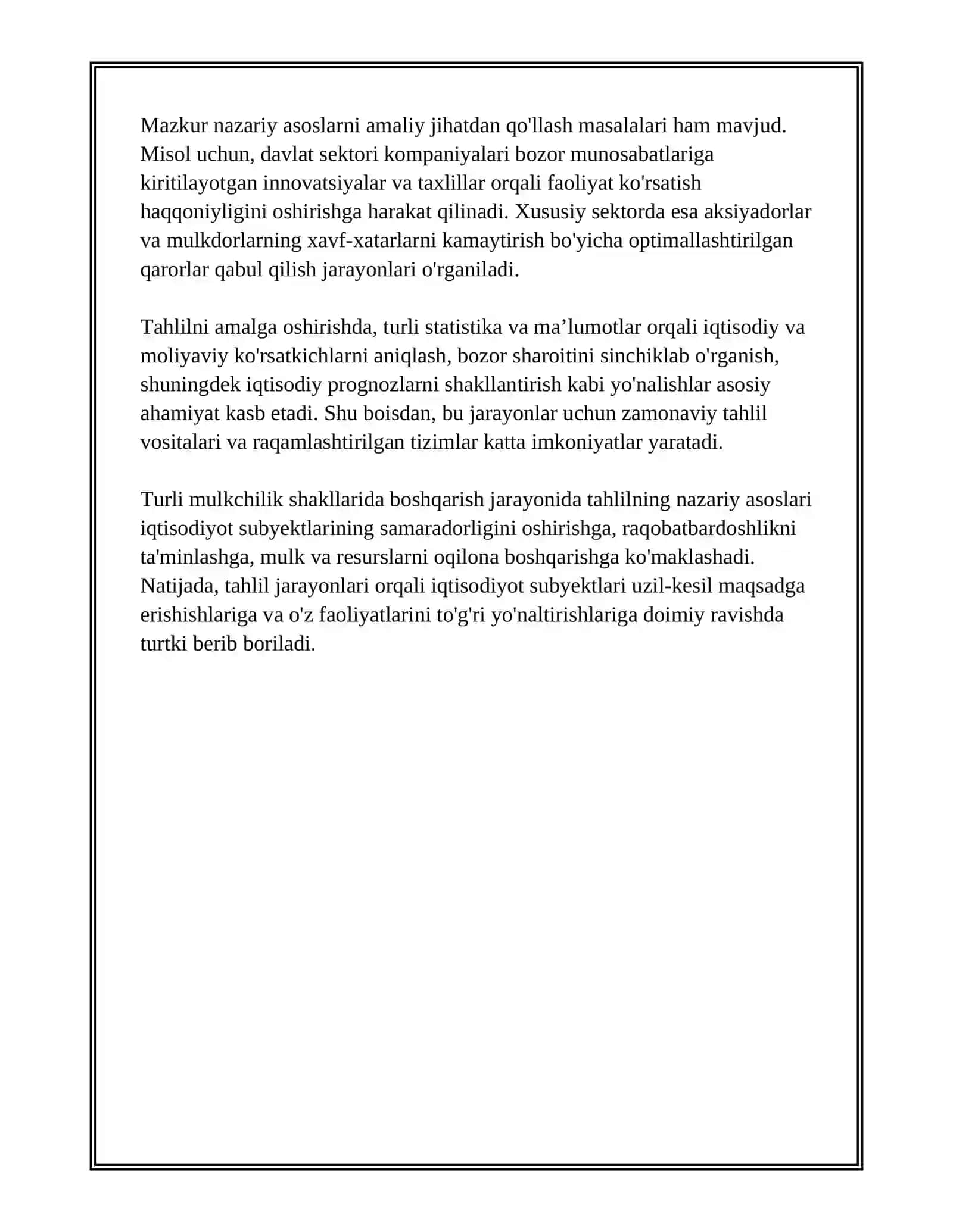 TURLI MULKCHILIK SHAKLIDA ISQSODIYOT SUBEKLARNI TUĞRI BOSHQARISHDA TAHLILNI ROLNI 4
