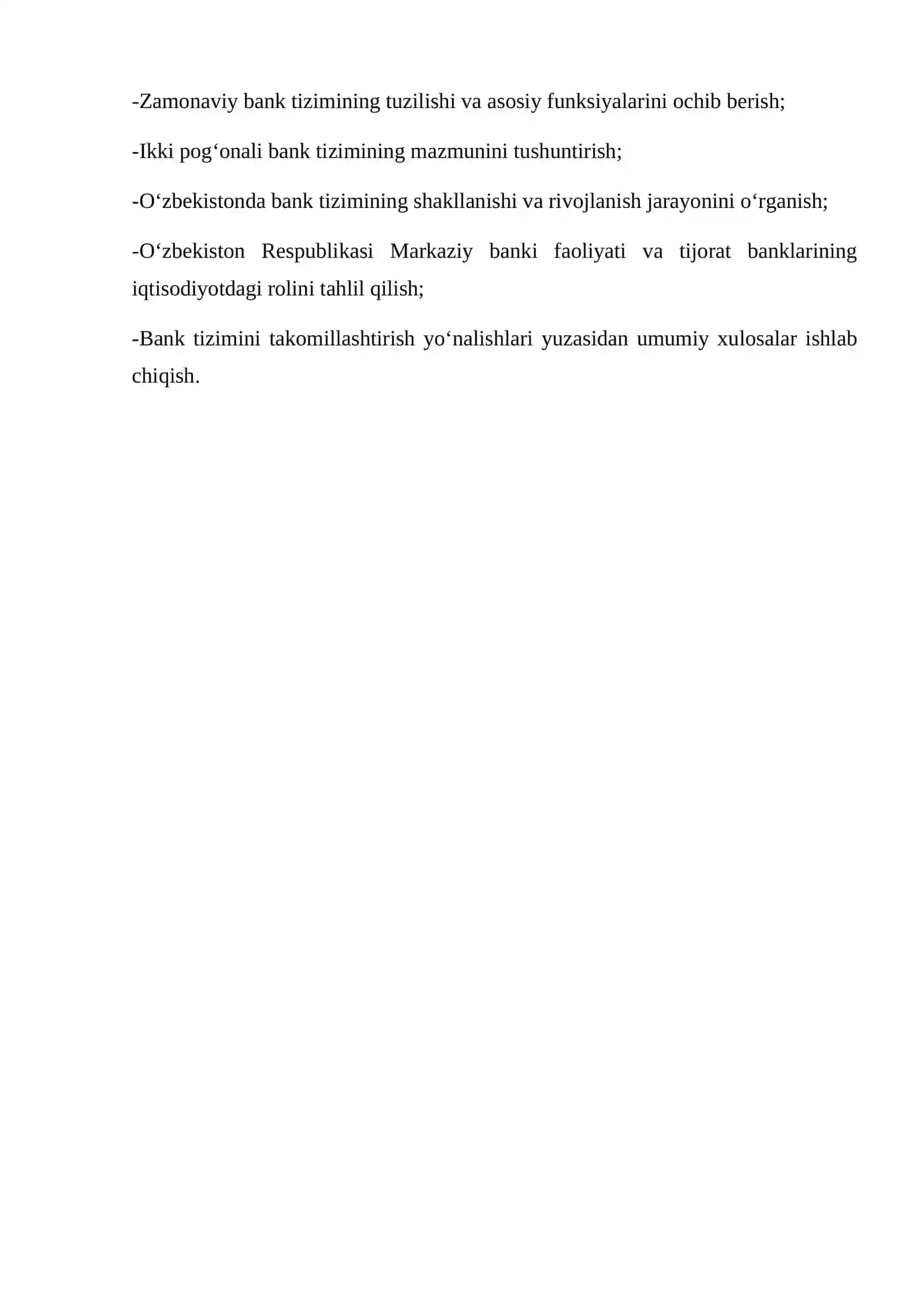 Banklarda Buxgalteriya Hisobi Asoslari Kurs Ishi 4