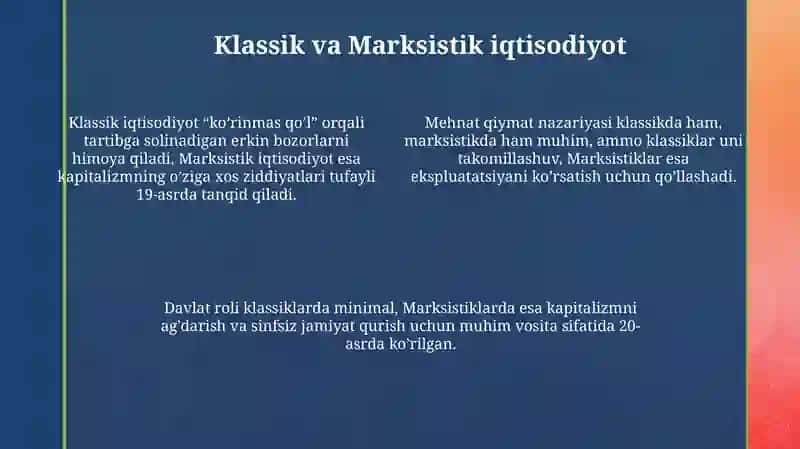 Iqtisodiyot nazaryasi fanidan oqimlar 4