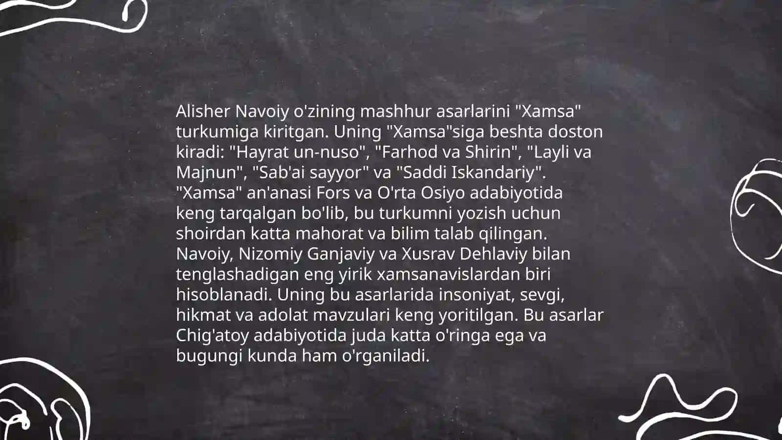 Navoiy “ xamsanavis” 4