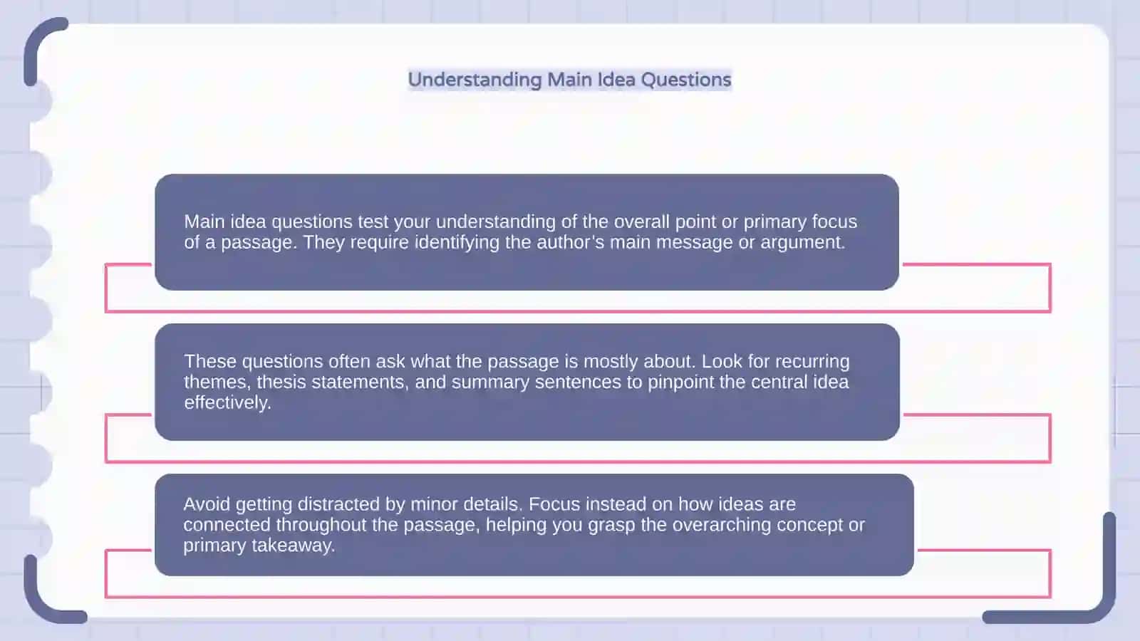Reading question types 4