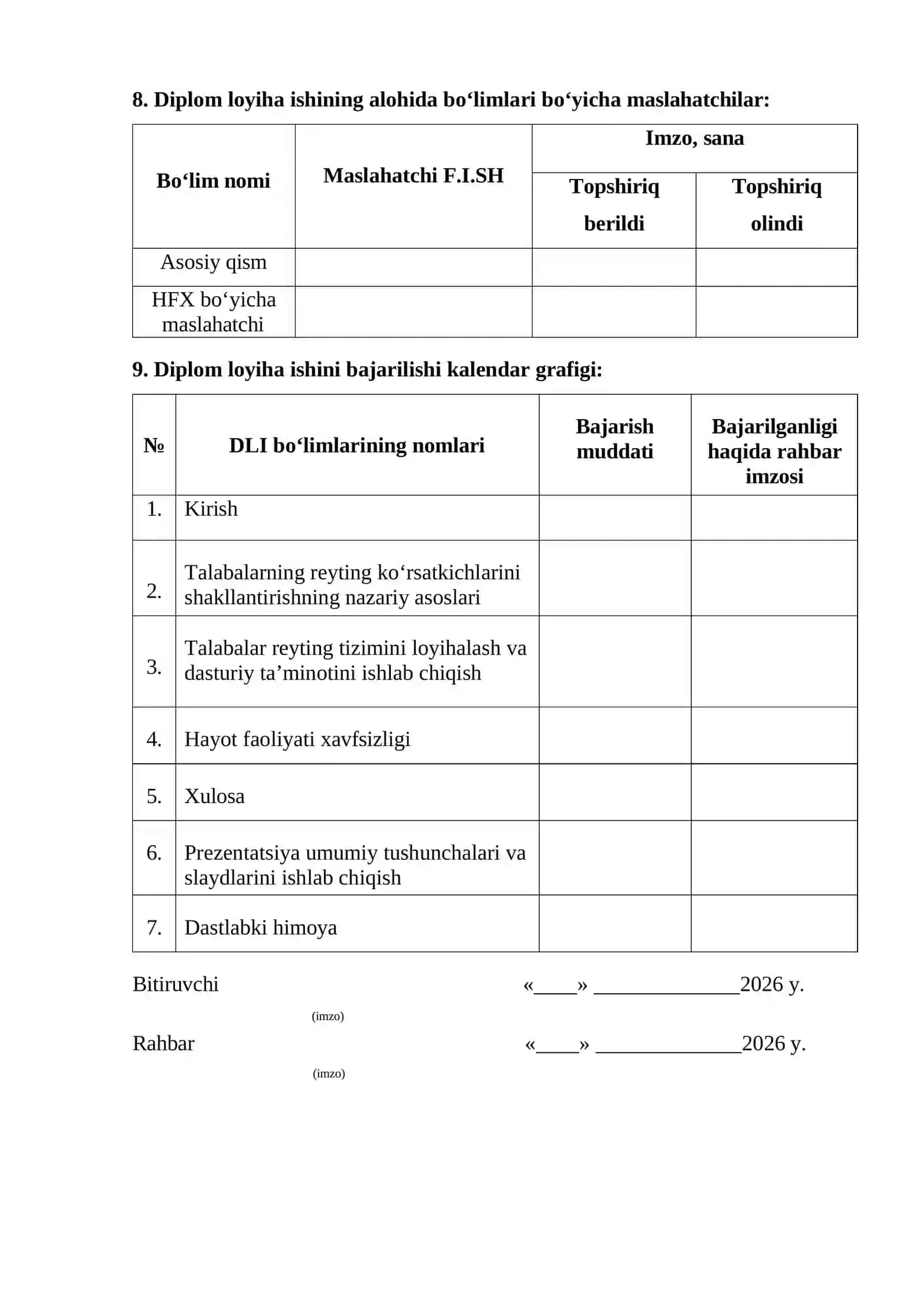 Talabalarning reyting koʻrsatkichlarini shakllantirish va baholash jarayonini qoʻllab quvvatlovchi tizim ishlab chiqish 4