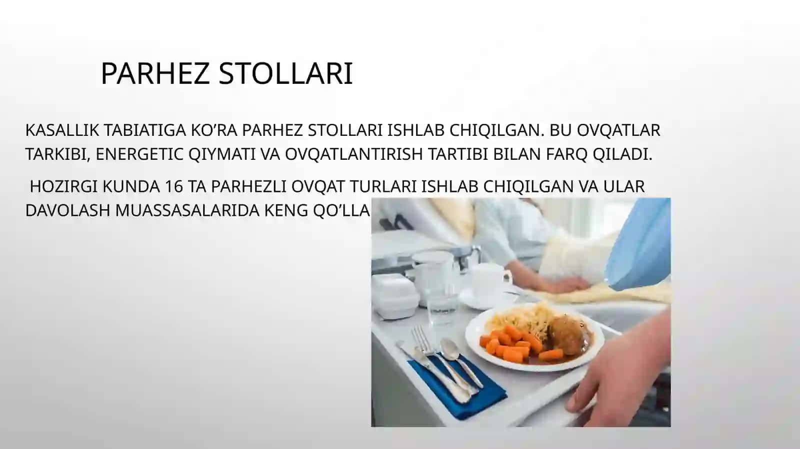 Bemorlarning ovqatlanishini tashkil qilinishi va uning gigiyenik me’yorlari 4
