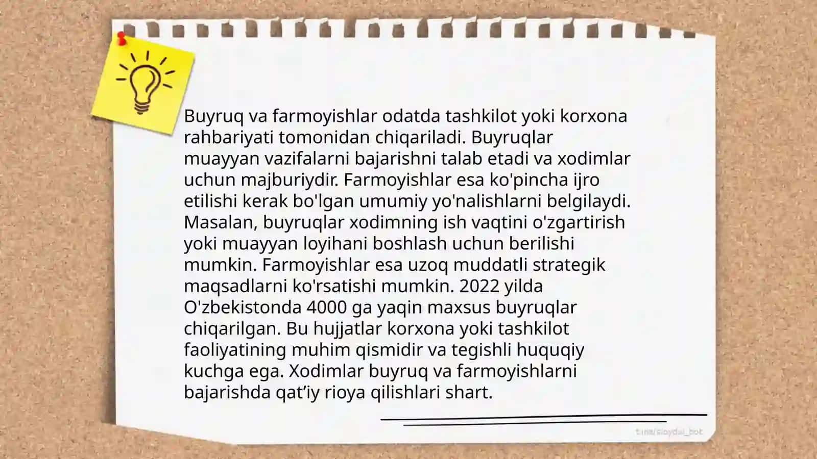 Tashkiliy xujjatlar 4