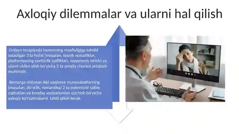 Onlayn terapiya etikasi va xavfsizlik qoidalari 4