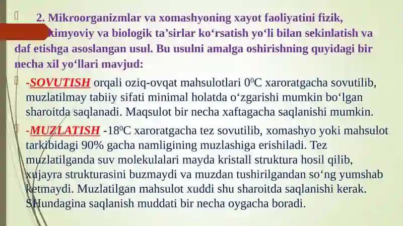 KONSERVALASH USULLARI ASOSLARI VA KONSERVALASH ASOSLARI 4