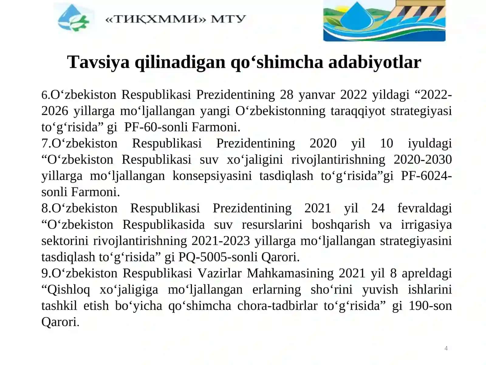Galofit va fitomeliorant oʻsimliklar. Fitomeliorativ tadbirlar 4