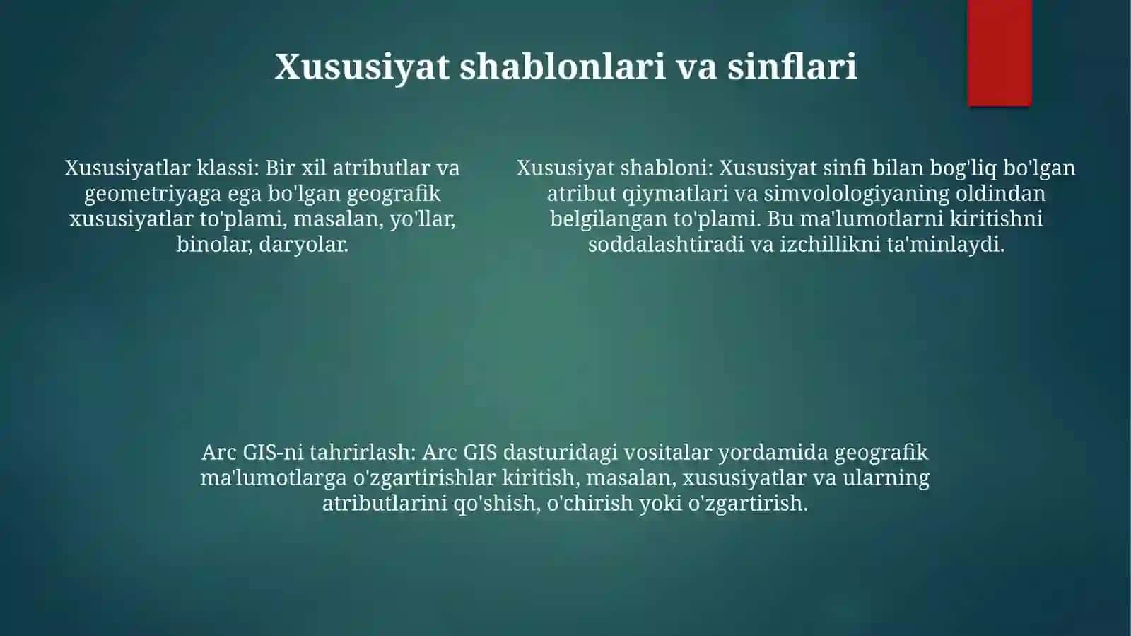 Arc GisDasturidaTahrirlash 4