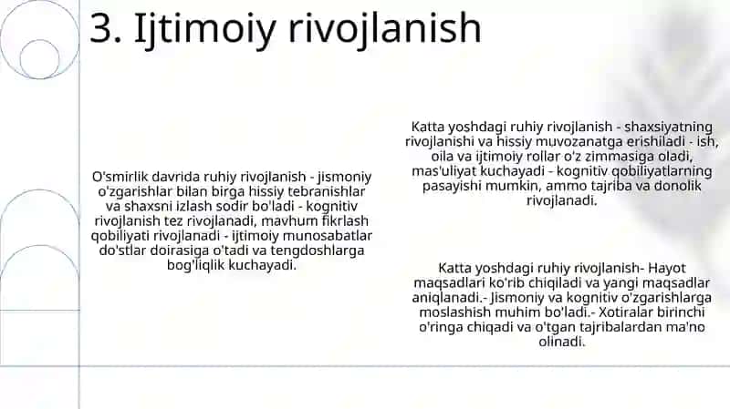 OʻSpirinlik Va Yetuklik Davrlarida Psixik Rivojlanishning Xususiyatlari 4