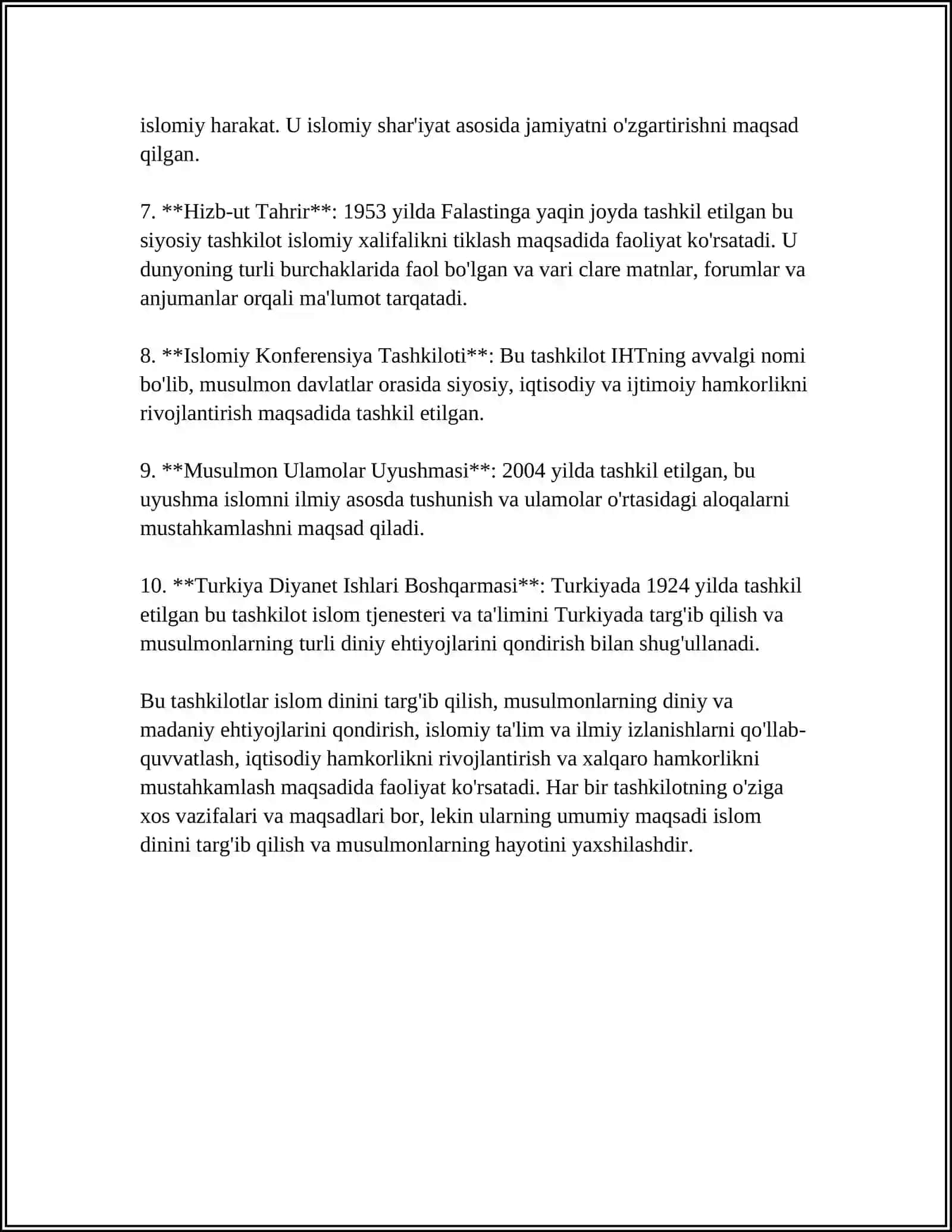 OʻZBEKISTONDA FAOLIYAT YURITUVCHI DINIY TASHKILOTLAR 4