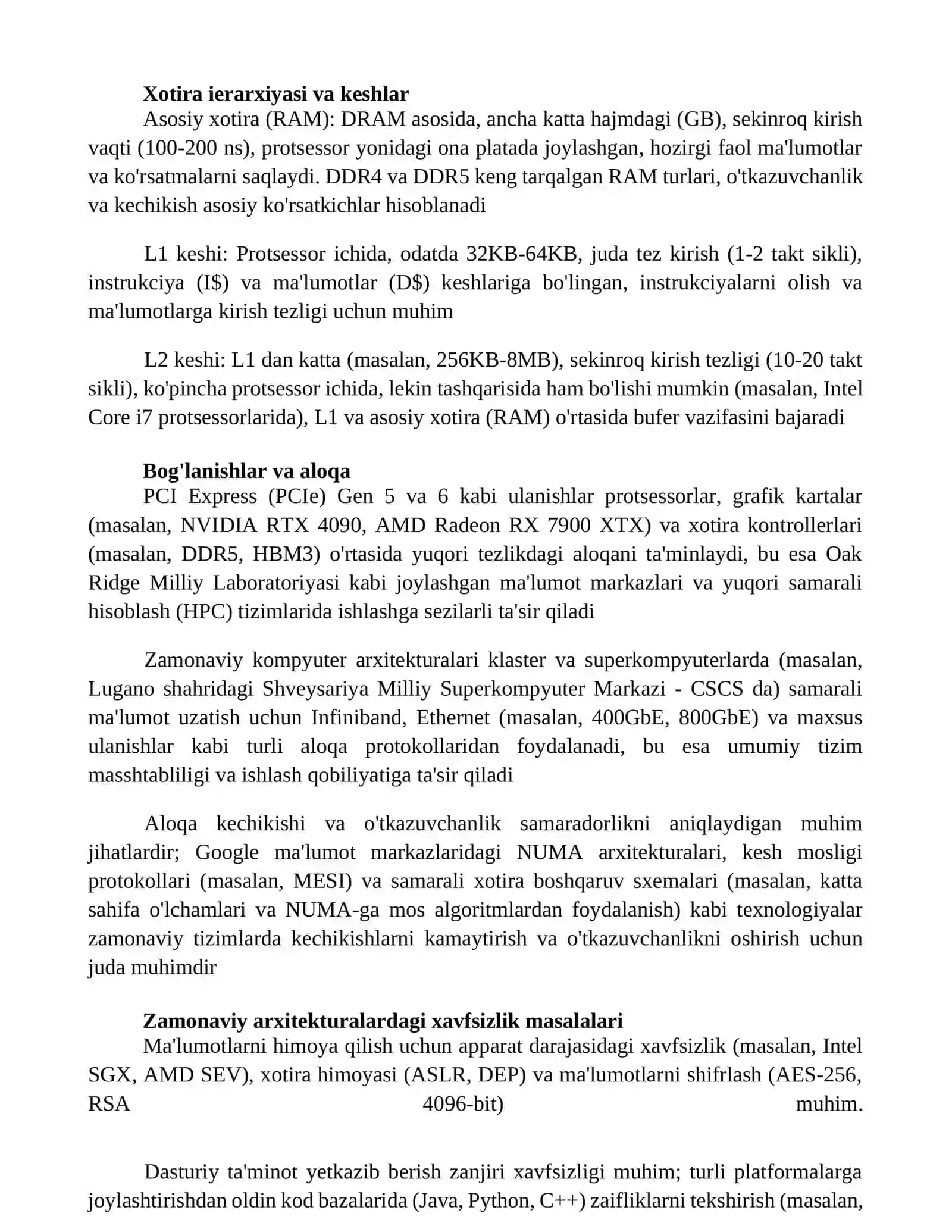Zamonaviy kompyuterning arxetekturasi 4
