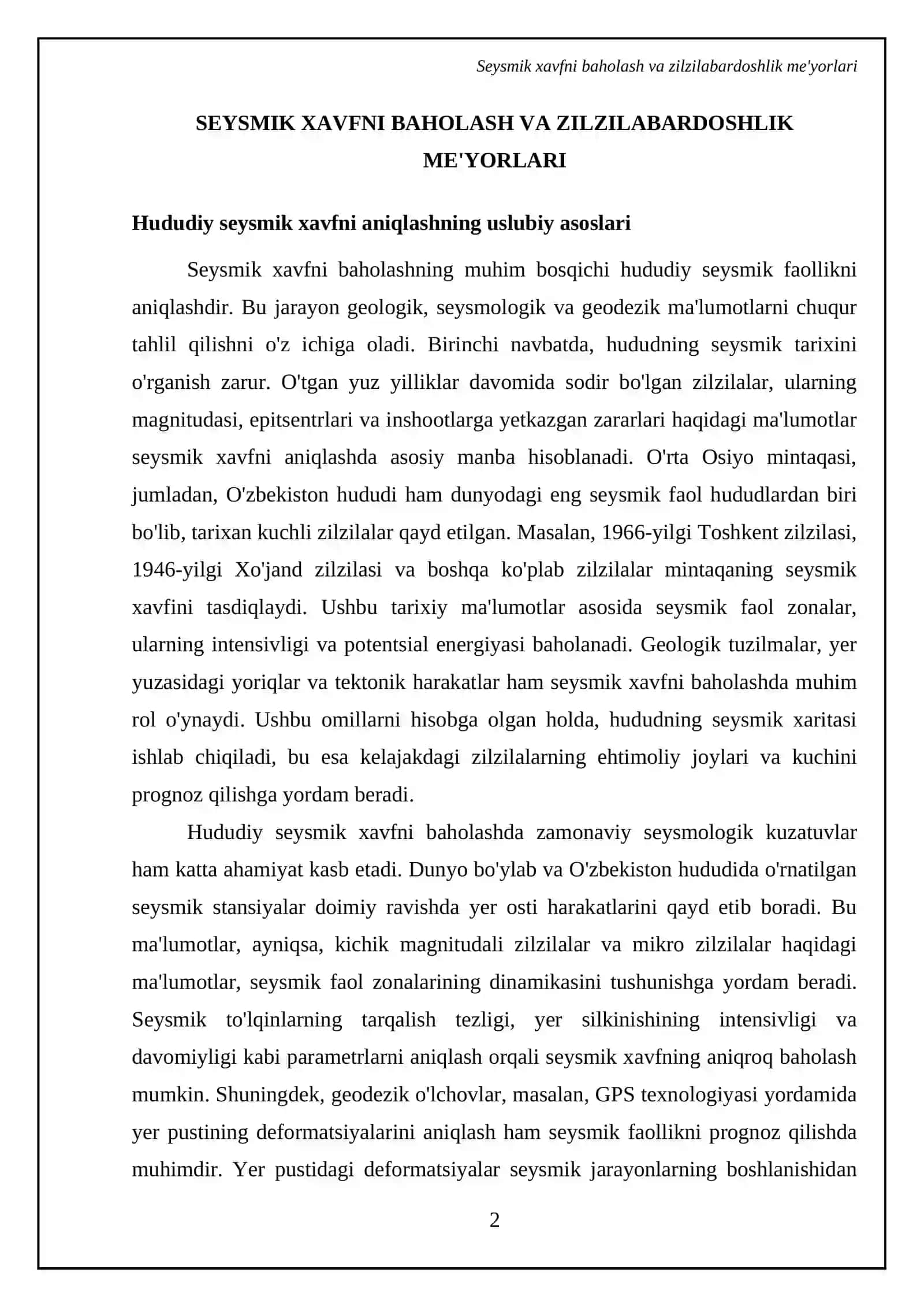 Zilzila. Bino va inshotlarning zilzilabardoshligi 4