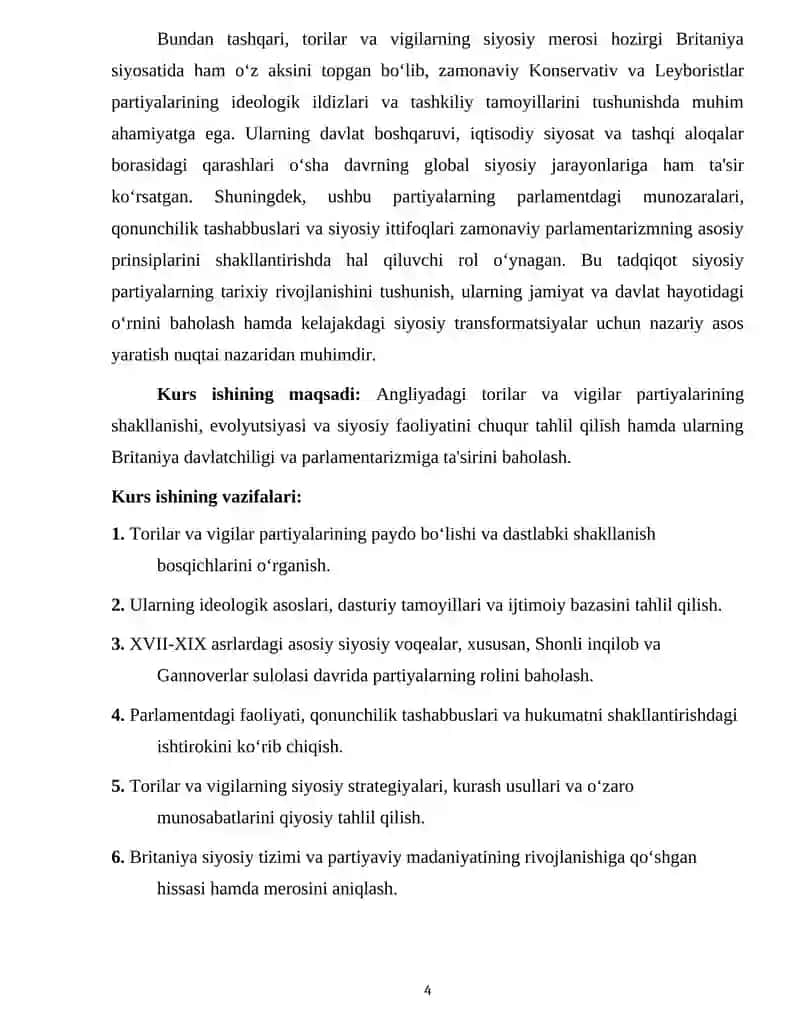 "ANGLIYADA TORILAR VA VIGILAR PARTIYALARI FAOLIYATI" 4