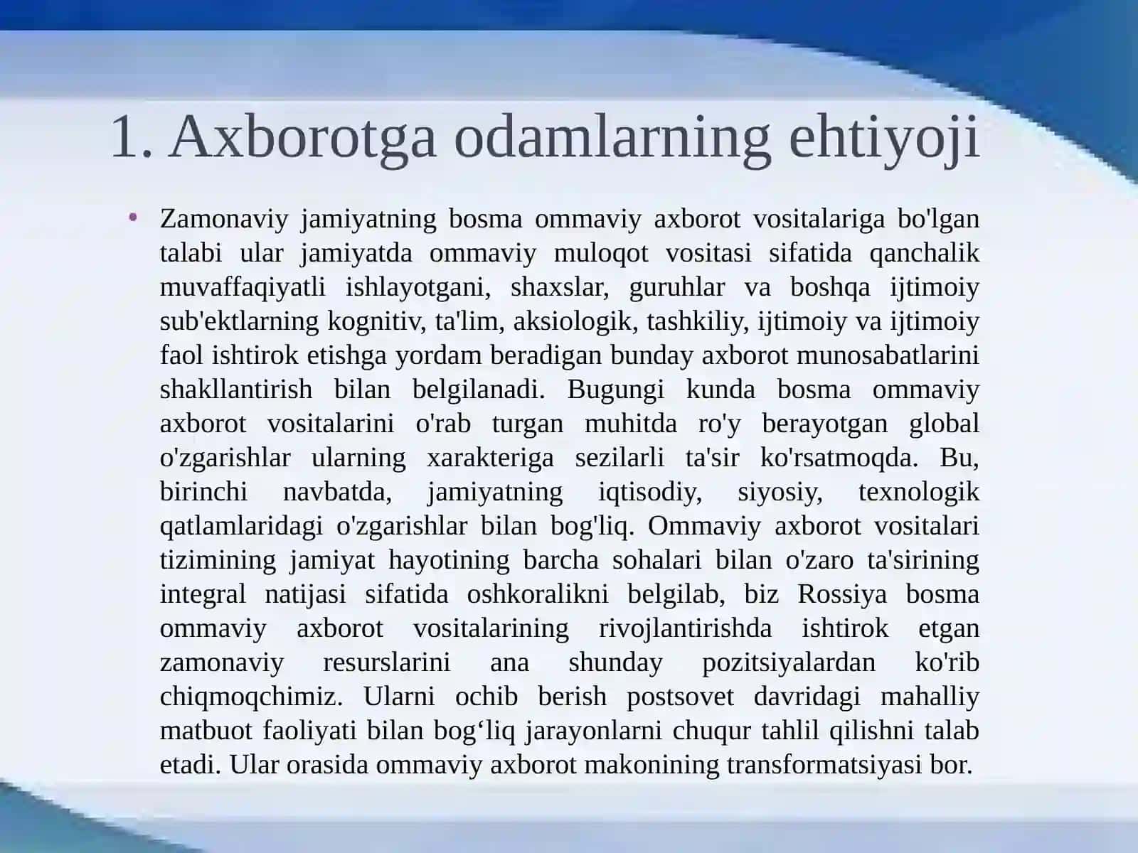 Mediasavodxonlik va axborot madaniyati 4