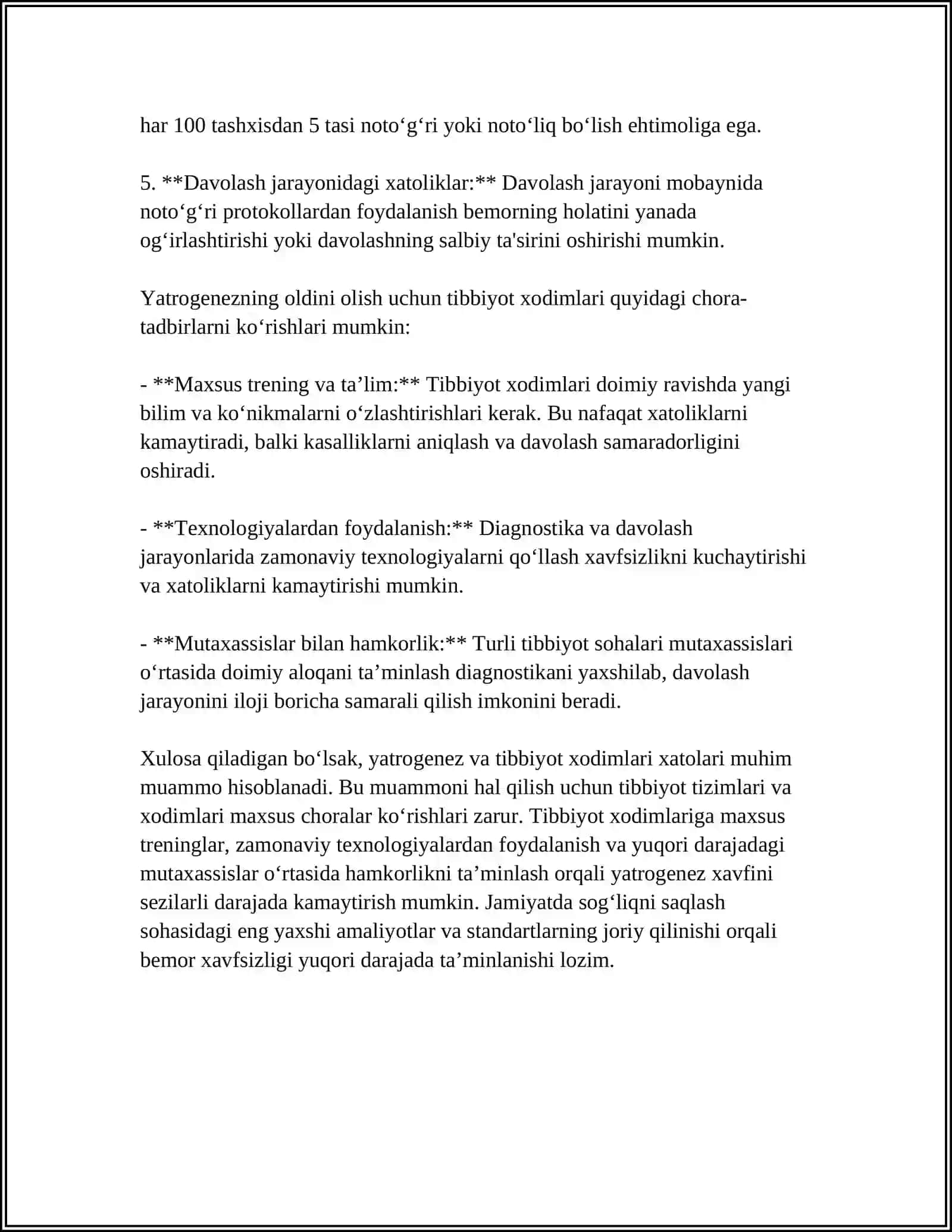 Yatrogenez va Tibbiyot Xodimlari Xatolari 4