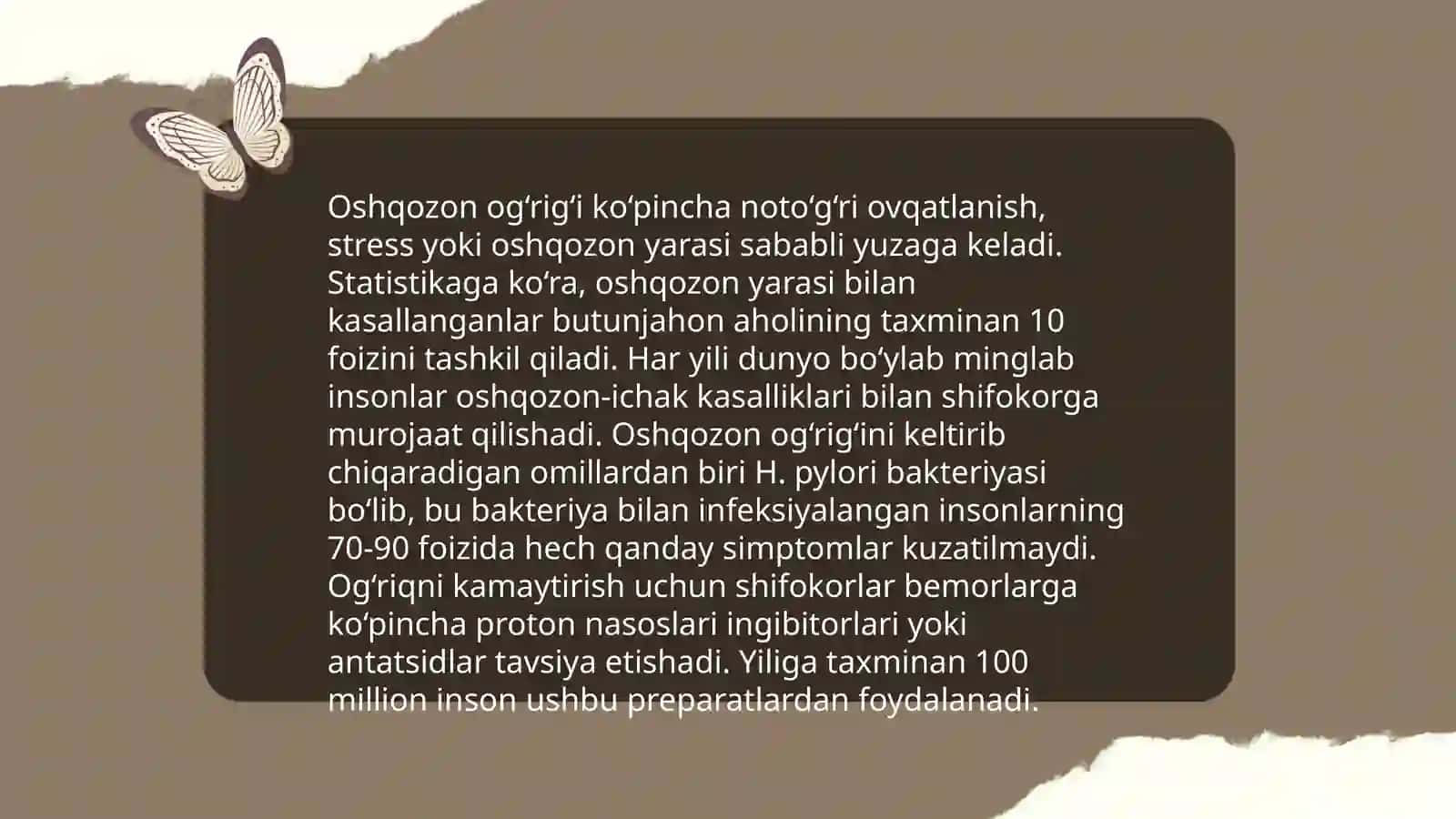Ovqat hazm qilish aʼzolari tizimi kasalliklarining umumiy alomatlari va tekshirish usullari 4