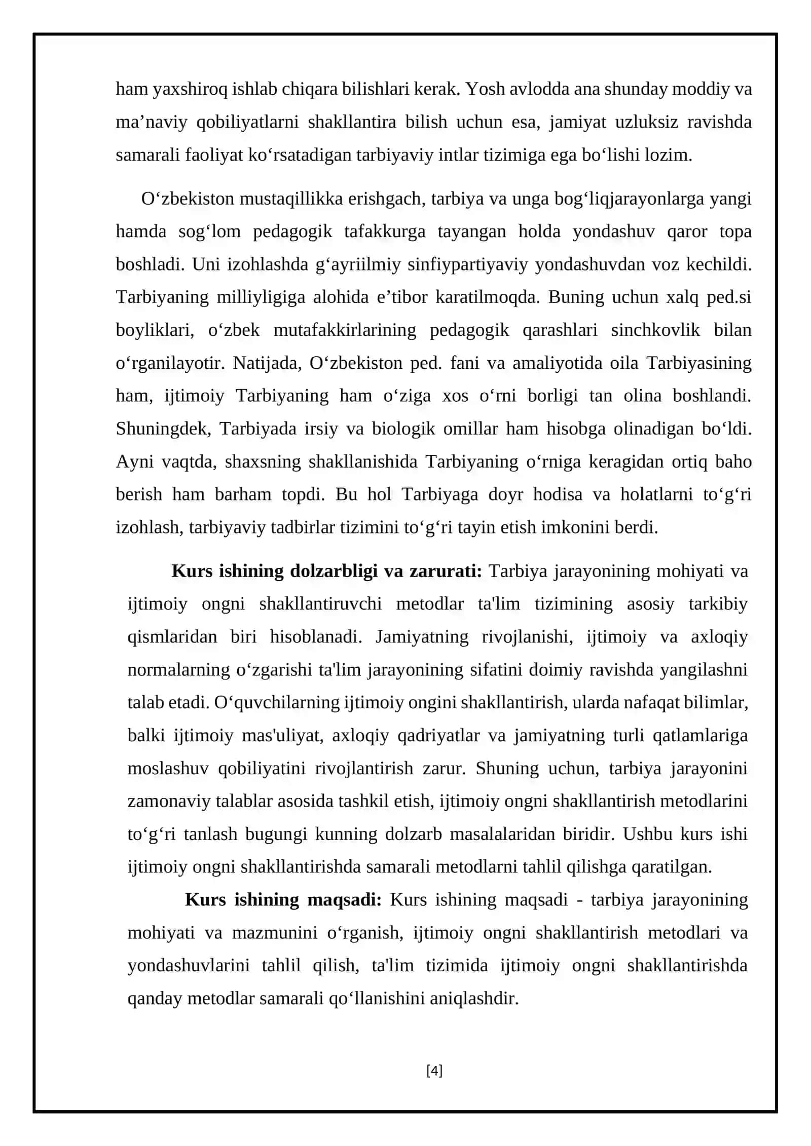 Tarbiya jarayonining mohiyati va mazmuni 4