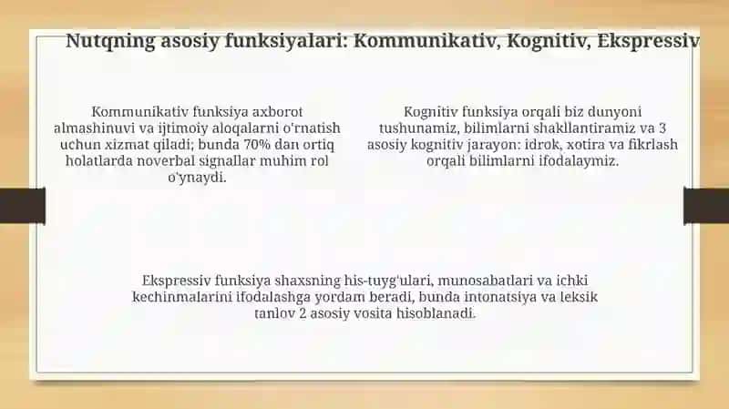 Nutqning funksional xususiyatlari 4