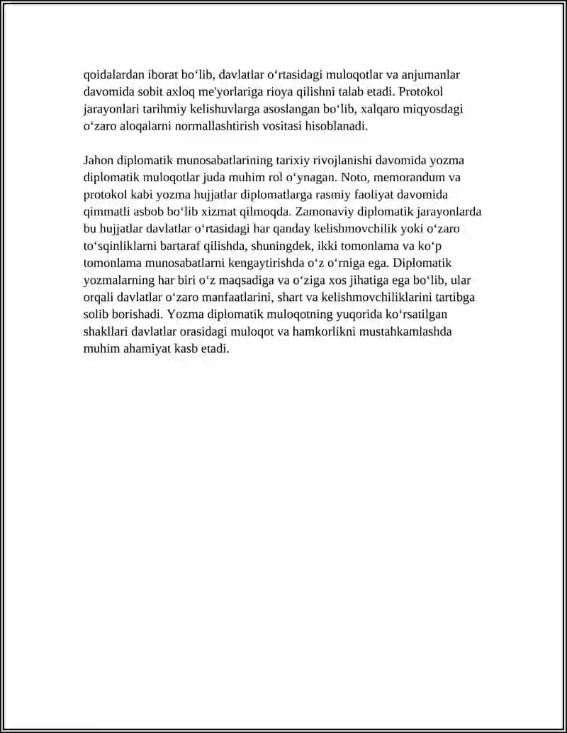 DIPLOMATIK MULOQOTNING ASOSIY SHAKLARI 4