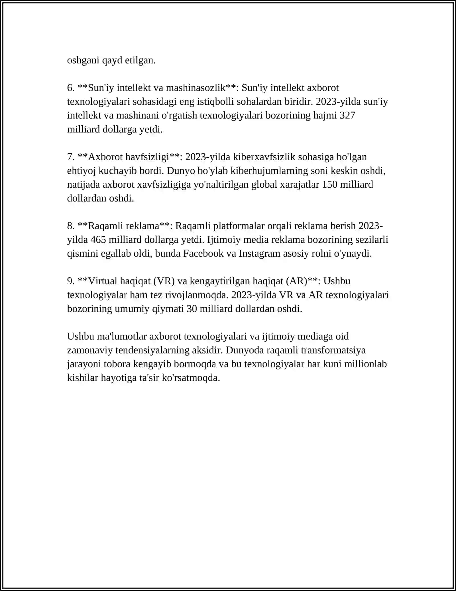 AHBOROT TEHNOLOGIYALARINING IJTIMOIY MUNOSABATLARGA TASIRI 4