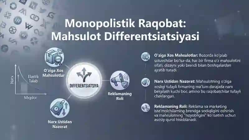 Monopoliya oqibatlari, Bozor tuzilmalari va raqobat turlari / Iqtisodiyot 4