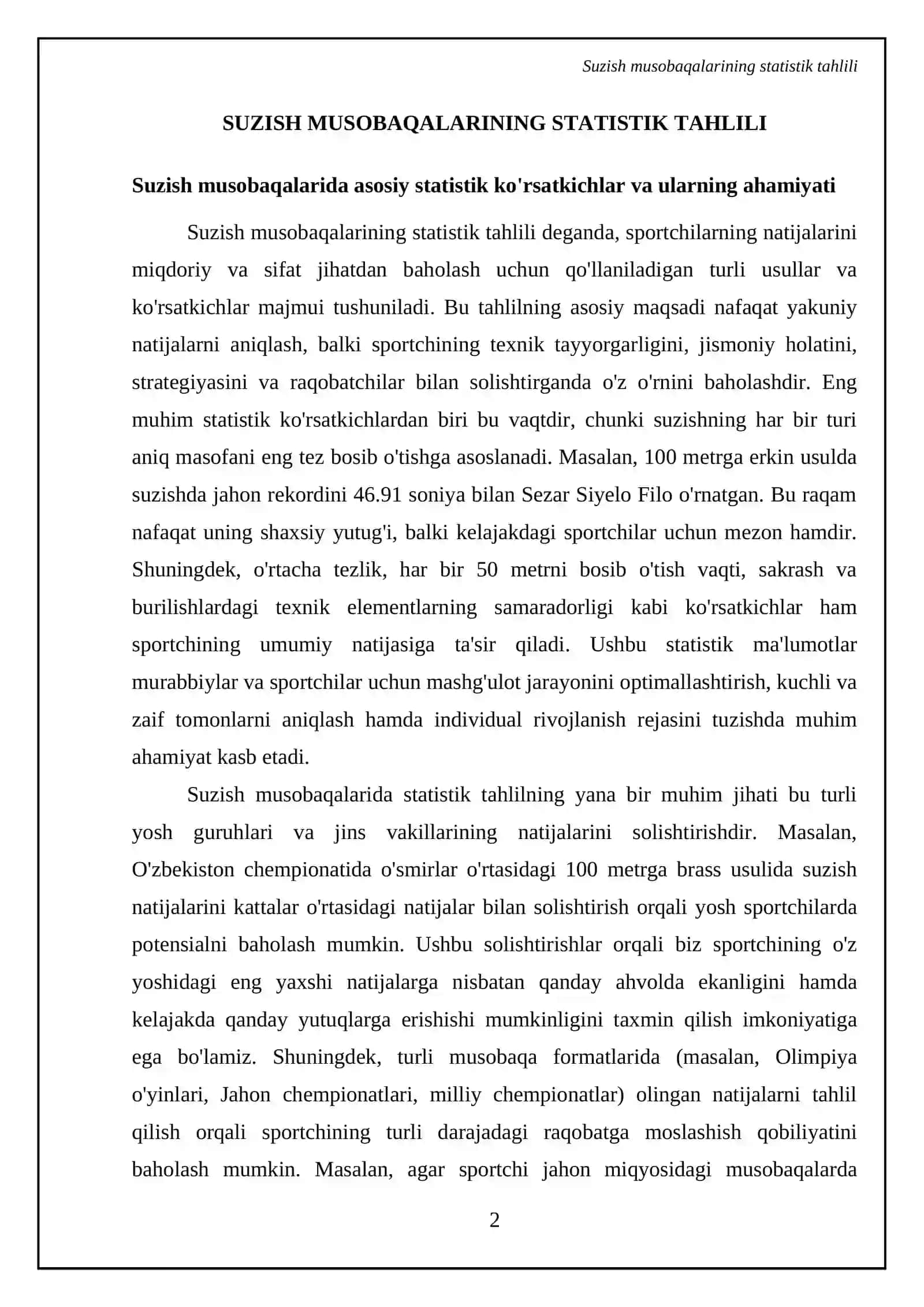 Suzishda musobaqalarda natijalarni taxlil qilish 4