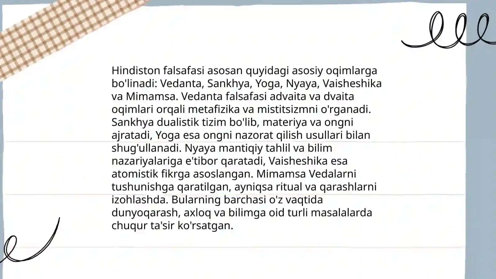 Sharq falsafasi Hindiston va Xitoy falsafiy maktablari 4