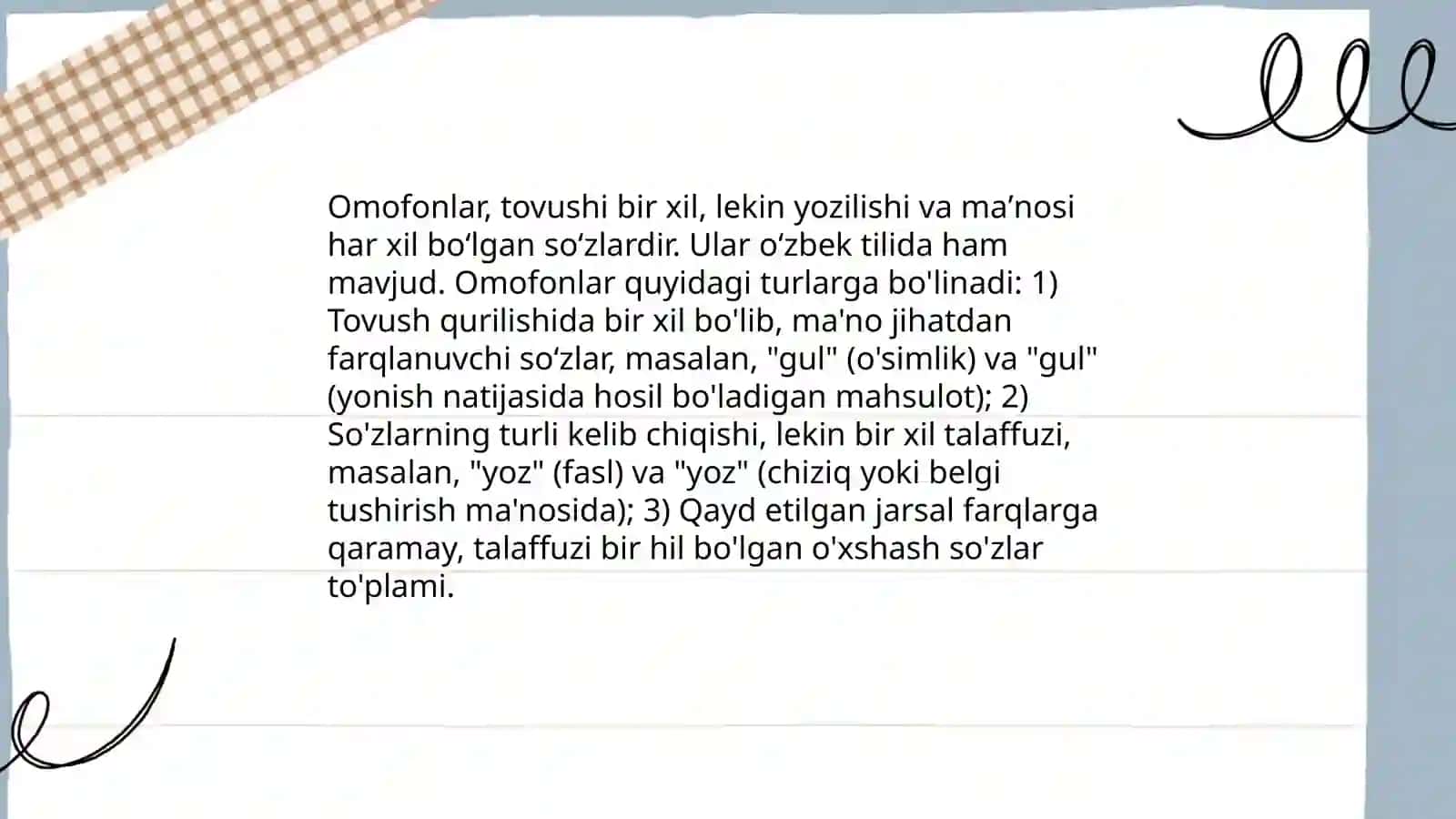 Omonimlar va omofonlar 4