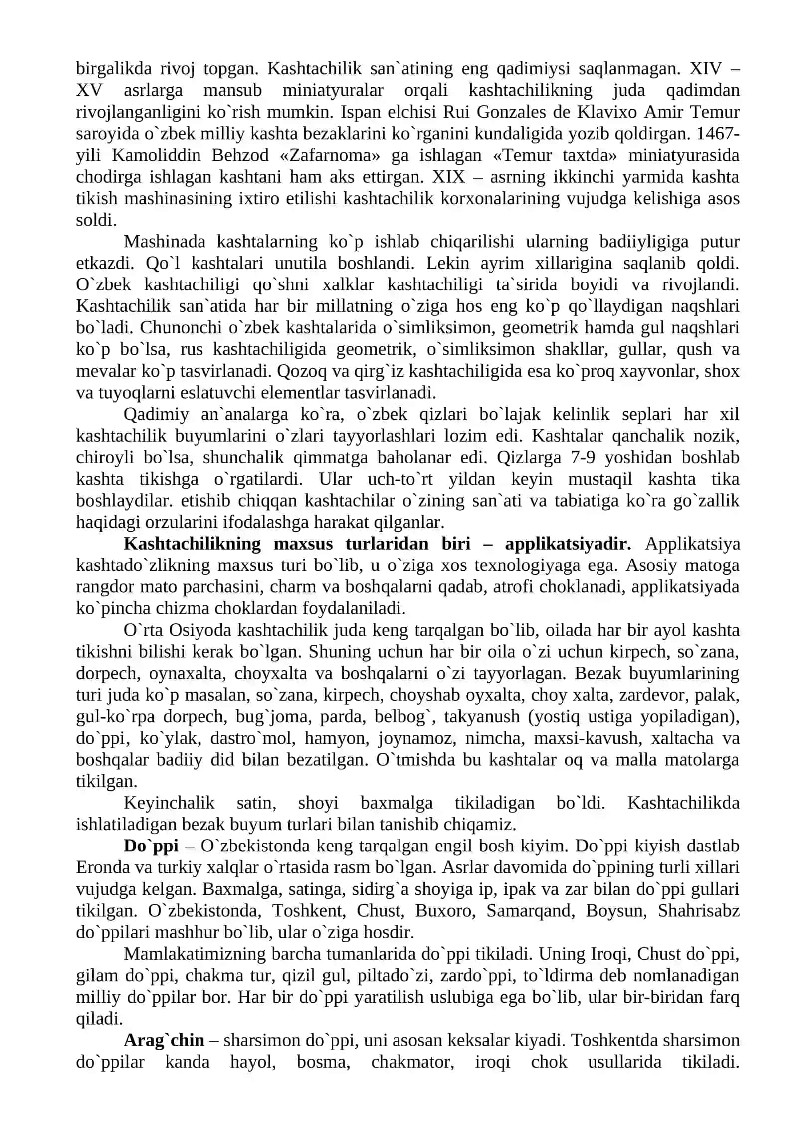 Chinni xamirni tayyorlash usullari. Chinni xamirdan turli o‘yinchoqlar tayyorlash usullari. Kashta turlari 4