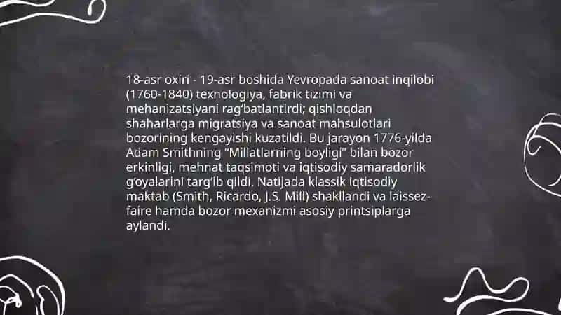 Klassik iqtisodiy maktabning vujudga kelishi 4
