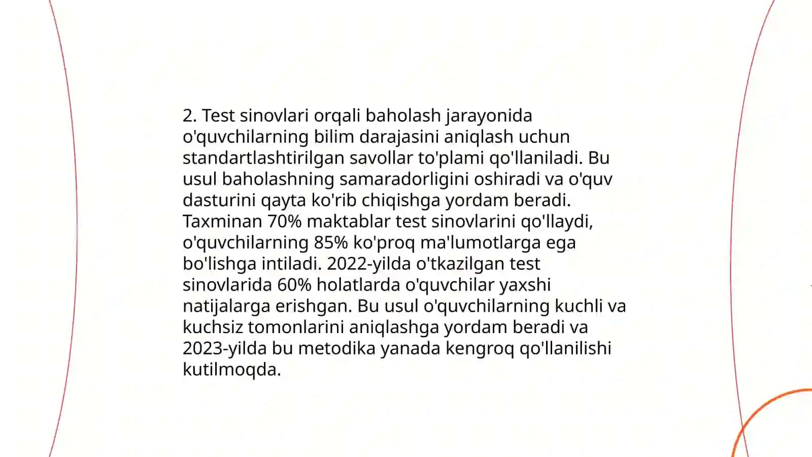 Òqituvchilar bilimini nazorat qilish va baholash usullari 4