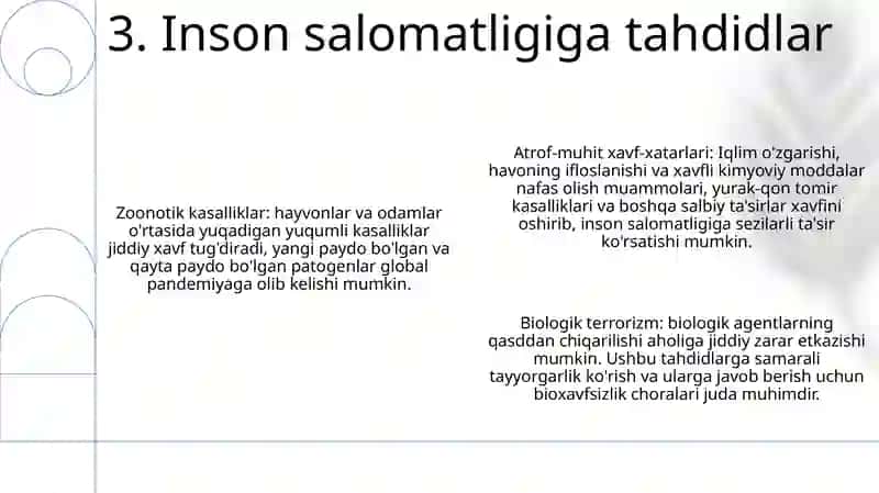 Inson Sog'Ligini Saqlashda Bioxavfsizlikni Ta'Minlash 4