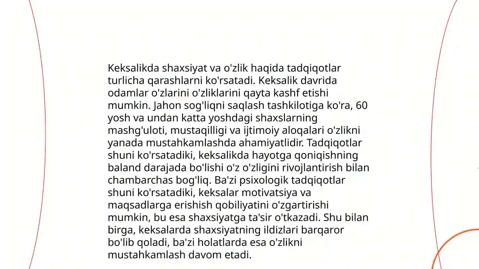 Yetuklik va keksalik davrning psixologik xususiyatlari 4