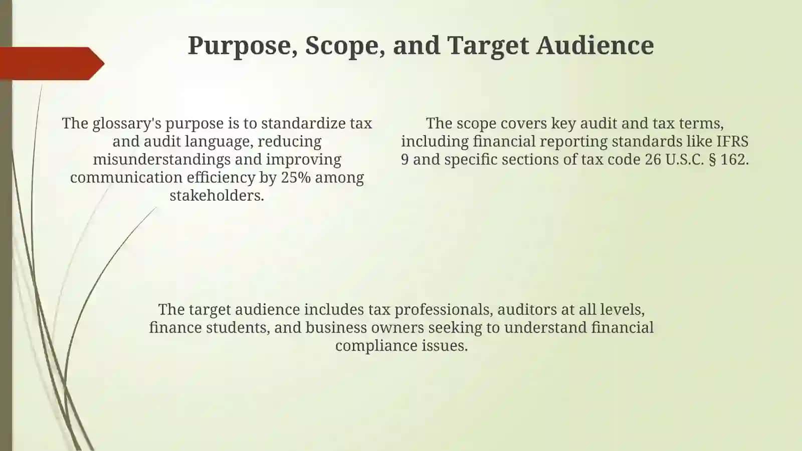 Tax & Audit Glossary 4