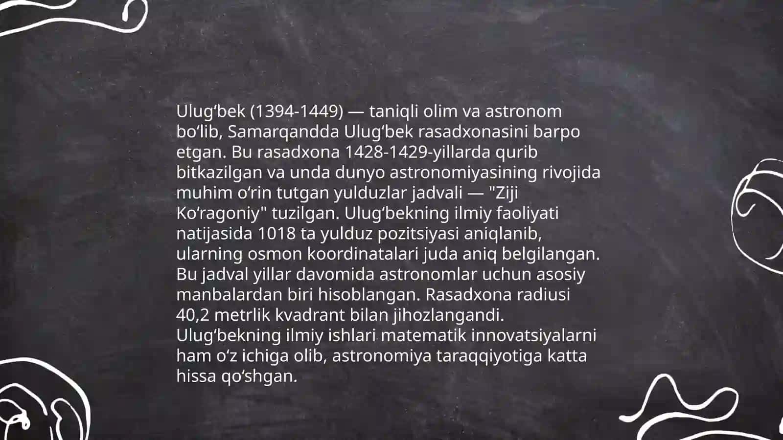Mirzo Ulugbek buyuk olim va davlat arbobi 4