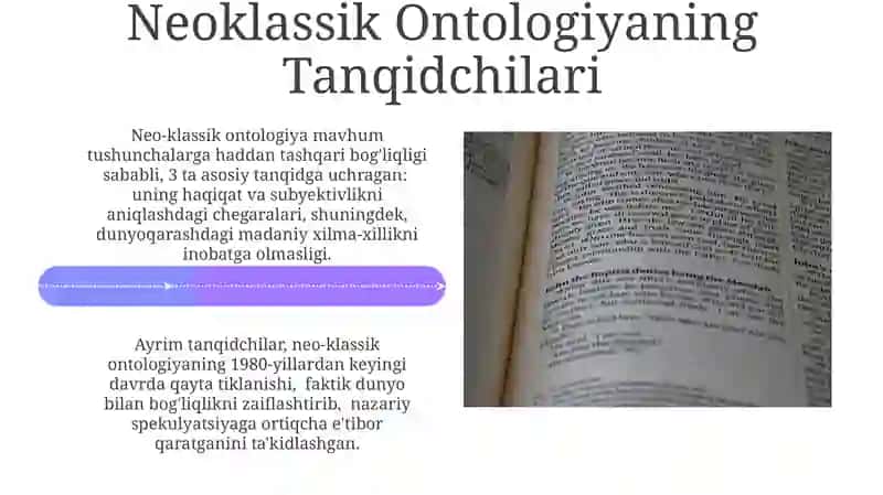 Neoklassik Ontologiyaning Amaliy Ahamiyati 4