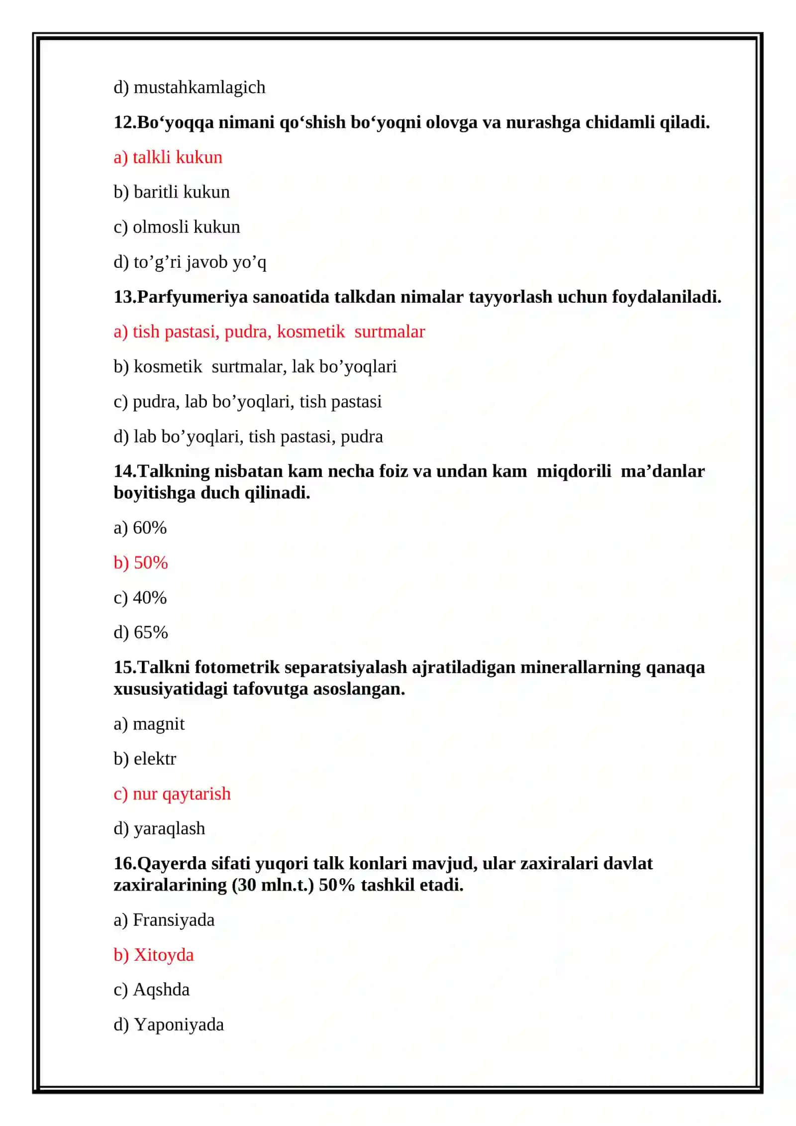 Nometall rudalarni boyitish texnologiyasi 4