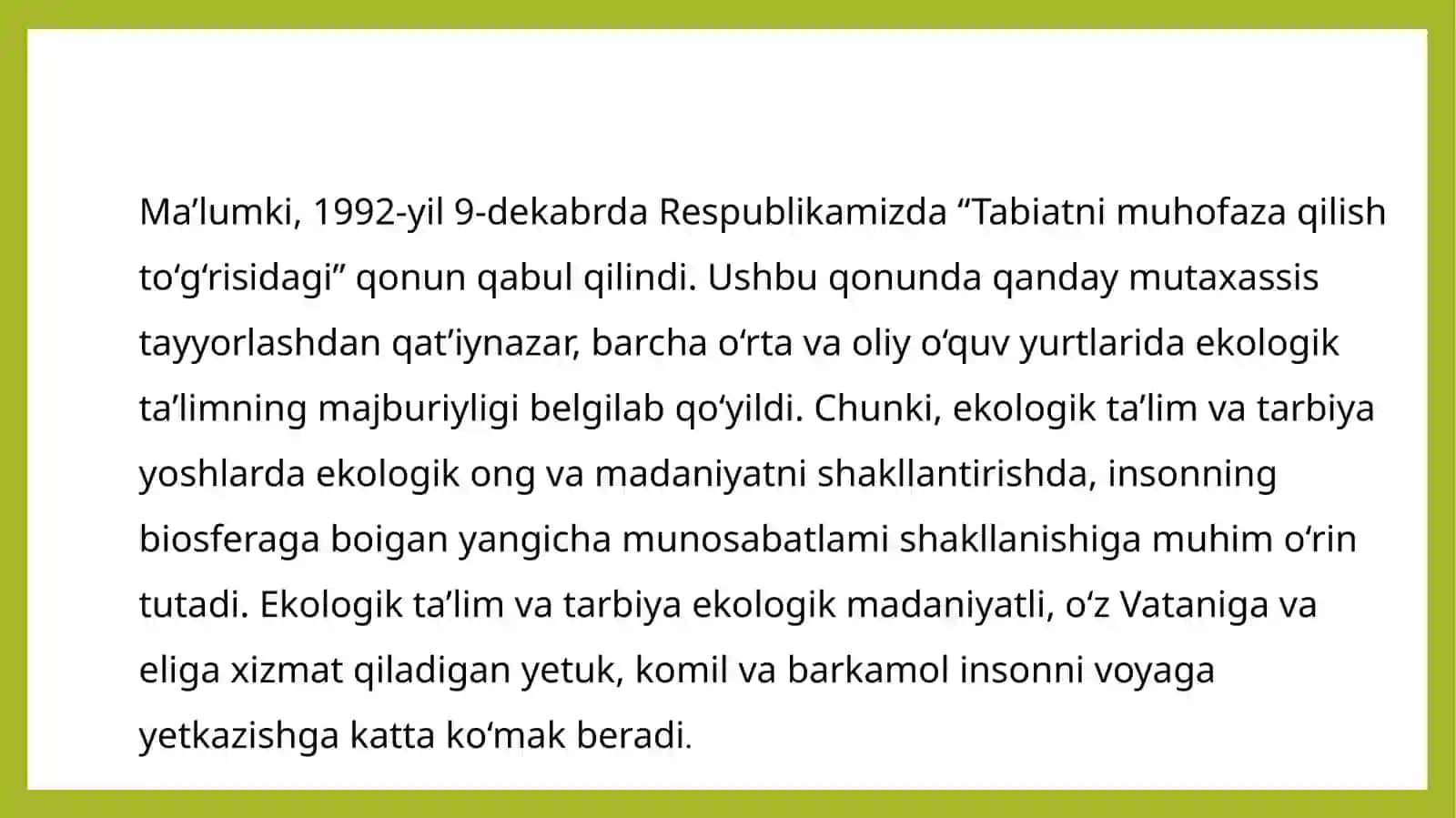 O’rmon va uning ekologik muvozanati 4